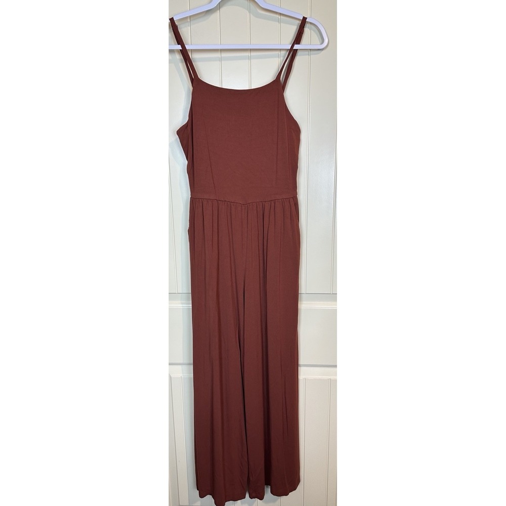 Old Navy Womens Viscose Blend Cami Wide Leg Sleeveless Jumpsuit sz S GUC knit